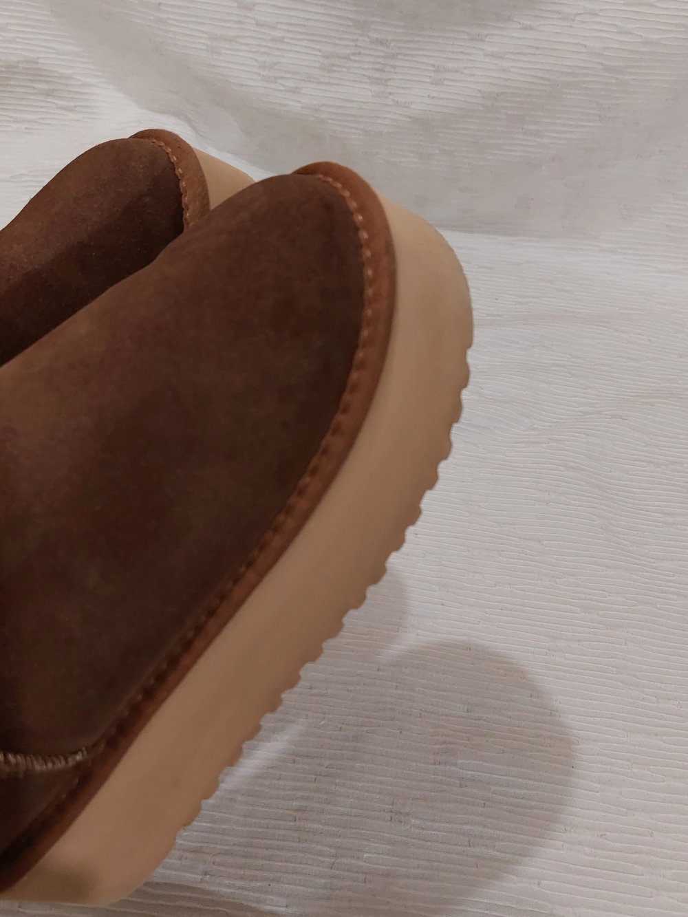 Project Cloud Brown Suede Platform Booties Size 6 - Picture 8 of 10